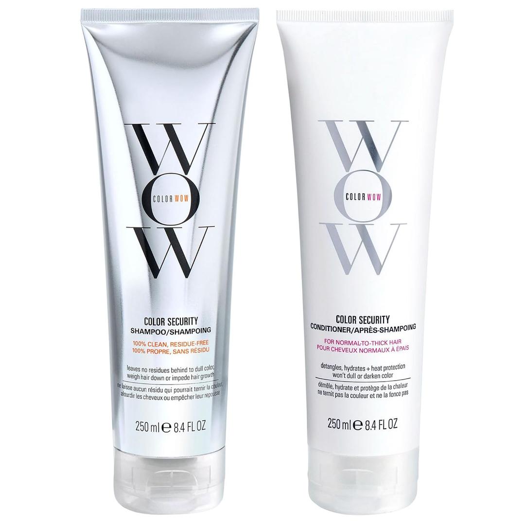 COLOR WOW Dream Clean Duo - 100% clean, sulfate-free COLOR SECURITY SHAMPOO and weightless COLOR SECURITY CONDITIONER| Achieve Super Glossy, Hydrated Hair