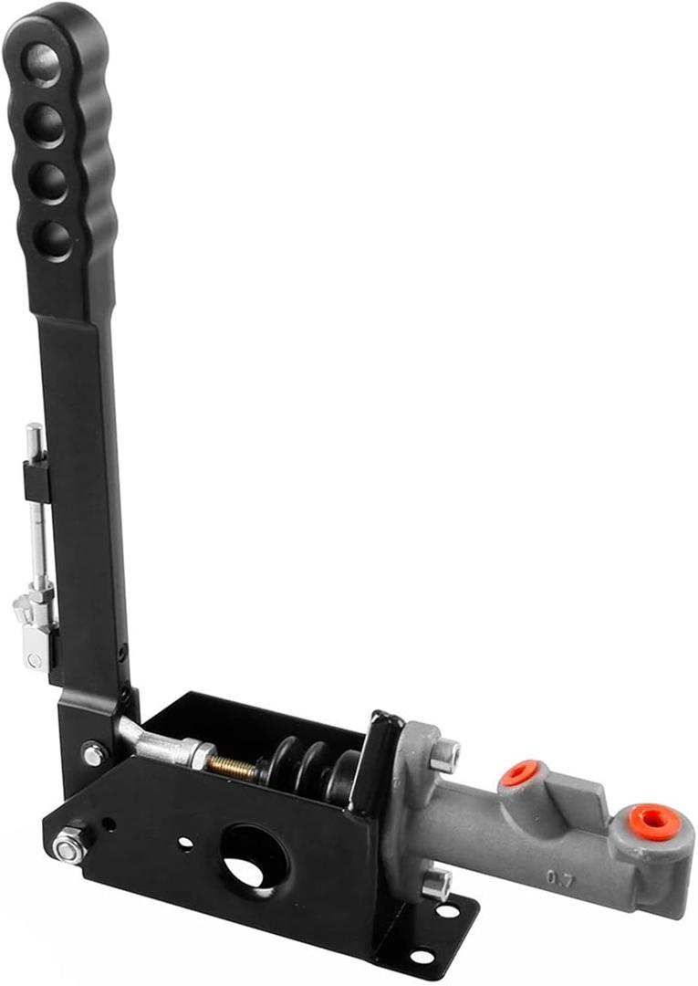 RYANSTAR Hydraulic Handbrake Adjustable Ebrake Long Lever Handle Fit for Drift Track Rally Racing Master Cylinder 0.75, E Brake Racing Emergency Brake Vertical Position Ergonomic Handle & Anti-Slip
