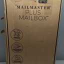 Step2 MailMaster Plus Mailbox & Post, Weather Resistant, Large Outdoor Mailboxes, Made of Durable Plastic, Easy to Install, Flag Included, Black