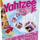 Hasbro Gaming Yahtzee Jr.: Disney Princess Edition Board Game for Kids Ages 4 and Up, for 2-4 Players, Counting and Matching Game for Preschoolers