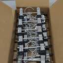 Eunhdet 24 Pack Baby Hangers with Clips, 360Rotatable Toddler Pant Hangers with Clips, Non-Slip Space Saving Kids Hanger for Newborn Children Clothes Skirts Boots Closet Organizers, Black