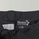 Hanes Women's Jersey Pocket Shorts, Drawstring Cotton Jersey Shorts, 7" Inseam (X-Large, Black)