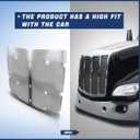 Chrome Front Hood Radiator Replacement Grille Bug Screen fit for 2013-2022 Peterbilt 579