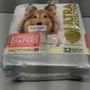 Paw Inspired 32ct Disposable Dog Diapers | Female Dog Diapers Ultra Protection | Diapers for Dogs in Heat, Excitable Urination, or Incontinence (Medium Plus)