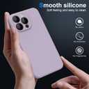 for Google Pixel7 Case,[Silky Touch Premium Liquid Silicone][Camera Protection] [Soft Anti-Scratch Microfiber Lining],Slim Soft Shockproof Phone Case,Light Purple 11-px7-06