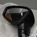 Left Driver Electric Side Mirror Compatible with Volkswagen Tiguan 2018 2019 2020 2021 2022 2023 2024 2025 with Signal Light Heated with Blind Spot Glass Power Glass Manual Folding (6+2 Pins) Black