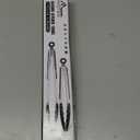 HOTEC Premium Stainless Steel Locking Kitchen Tongs with Silicon Tips, Set of 2-9" and 12"