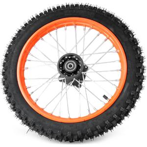 E-Bike Front Wheel Outer Tire Accessories Compatible with Tutto Tutti Soleil 01 Electric Bikes, 60/100-14 Rubber Black