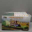 Sleeping Pad for Camping, 5 Inch Extra Thick Camping Sleeping Pad with Pillow Built-in Foot Pump, Lightweight Inflatable Sleeping Mat, Backpacking, Hiking, Tent Blue