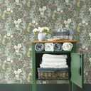 HeloHo 16.14" X 393.7" Green Floral Wallpaper Peel and Stick Self Adhesive Removable Wallpaper Waterproof Contact Paper for Living Room Bedroom Decor