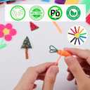 Yihurlm 600 Pcs Wax Craft Sticks, 13 Colors, Bendable, Sticky, Reusable, Storage Box, Art Supplies, DIY Project