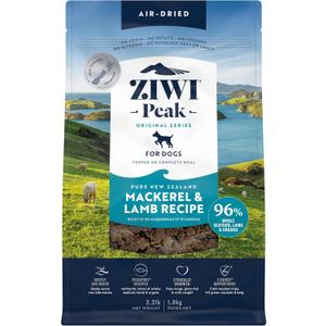 ZIWI Peak Air-Dried Dog Food  Mackerel & Lamb - All Natural, High Protein, Grain Free, Limited Ingredient w/ Superfoods (35.2oz) (2.2 Pound (Pack of 1))