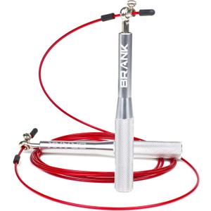 BRANK SPORTS® Speed rope set incl. 3 steel spare cables | Ideal for Crossfit, fitness, boxing and easy double under | Jump ropes for fitness women and men premium bearing balls | Unbreakable handles