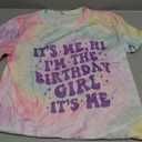 Birthday Girls Shirt It's Me Hi I'm The Birthday Girl It's Me Graphic Tee Kids Bday Party Outfit 5-12 Years (3-4T) 160