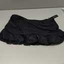 Tempt Me Women Ruched Ruffle Swim Skirt - 2025 Mid Rise Tummy Control Bikini Swimsuit Bathing Suit Skirt Bottom (X-Large, Black)