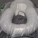 Feeding Pillow Anti Overflow Feeding Pillow for Reducing Spit-Up, Safety Nursing Pillow (Dark Gray)