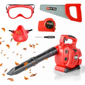 SMILESSKIDDO Toy Leafblower for Kids- Kids Leaf Blower That Really Works with Toy Tool Set, Pretend Play Series Gardening Kids Tool Set