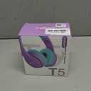 JoySpark Kids Bluetooth Headphones, Lightweight Wireless Headphones for Kids, 85/94dB Volume Limited, 60 Hours Playtime, Bluetooth 5.3, Over-Ear Toddler Headsets with Built-in Mic-Purple