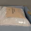 Hotel Grand Luxury White Goose Feather Down Fiber Comforter King Size, 100% Cotton All Season Duvet Insert King, Fluffy Medium Warmth Bedding Comforter with 8 Corner Loops, White 106x90 Inch