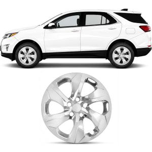 17 Inch Silver Hubcaps Compatible with 2019-2025 Toyota RAV4, Wheel Covers for Matching Factory Wheels, Replace 42602-0R040 42602-42040, Set of 4