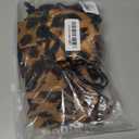 3 Piece Swimsuits for Women Sexy Halter Triangle Bikini Set with Long Sheer Mesh Cover Up Skirt (Small, Leopard Print)