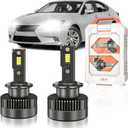 Fit for Lexus 2007-2015 ES350 GS350 GS450H LS460 2010-2015 RX350 RX450H D4S Xenon Bulbs Only, Projector 35W HID Light Replace, 6000K 30000LM 600% Brighter D4SC1 Bi-Xenon Light, Pack of 2