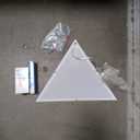 Corner Light with Switch, Ceiling Corner Lights for Living Room, Plug in Ceiling Light for Dark Area, Lamp for Bedroom, Kids Room, Triangle Shape