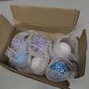 6Pcs Decorative Ball Set - 6cm/2.4inch Mosaic Glass Orbs Centerpiece Balls Decoration for Tables, Wedding Party (Mixed Color)