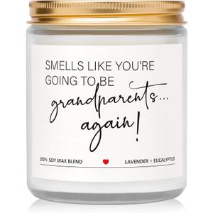 Pregnancy Announcement Gifts for Grandparents, Baby Announcements Ideas - Lavender Scented Candles, Pregnancy Reveal, You're Going to Be Grandparents Again Baby Announcement