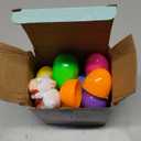 JOYIN 12 Pcs Prefilled Easter Eggs of Mini Stuffed Animal Plush Toys Basket Stuffer for Kids Easter Egg Hunt Filler and Party Favors, Classroom Prize Supplies