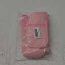 Water Bottle Holder with Strap for Stanley 40 oz Tumbler, Initial L Water Bottle Carrier Sling Bag with Pouch Phone Pocket Handle Crossbody Water Bottle Holder Case Sleeve for Walking Camping Gym (Pink)