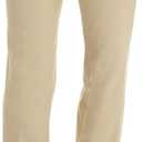 Rekucci Womens Ease into Comfort Stretchy Business Casual Bootcut Pull-On Everyday Office Pant in Regular/Tall/Petite Sizes (Beige)