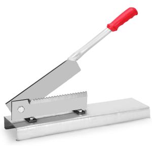 Upgraded Stem Cutter 10-Inch Thickened Blade with Base, No Mounting Required for Fresh Flowers,Artificial Wired Stems,Branches, Straw, even Bones, Ideal for Bulk Flower Making and Bone processing (Silver)