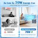 Portable Air Conditioners,3-in-1 Evaporative Cooling Fans that Blow Cold Air, 2 Modes 3 Speeds, 7H Timer & Remote, 120Oscillation, Windowless Portable AC Swamp Cooler w/ 8L Tank for Home Bedroom