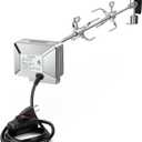 Hygrill Rotisserie Kit for All Hygrill 4-Burner Built-in Gas & Charcoal Grills, Grill Rotisseries with Motor, Spit Rod, 2 x 4-Prong Forks, Complete Holders, and Fixing Screws