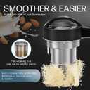 304 Stainless Steel Almond Milk Maker Machine (Built-in Filter) 50oz 6-7 Cups Per Batch, 8-IN-1 Cooking Blender Make Plant Based Nut Milk, Soy Oat Milk, Soup & Juice, Automatic Cleaning (Black)