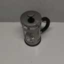 BAYKA 21 Ounce 0.6 Liter French Press Coffee Tea Maker Small, Heat Resistant Thickened Borosilicate Glass Stainless Steel Single Serve Brewer, Cold Brew Cafetera Teapot, Dark Pewter