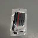 USA American Flag Emblem Metal Trailer Hitch Cover (Fits 2" Receivers, Black Flag with Red line)