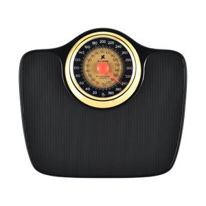 EILISON Mechanical Bathroom Scale for Home Use, Easy Read Analog Weight Scale with Large Dial Display in lb/kg, 400lb Capacity, Non-Slip Surface (Black)