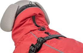 Winter Dog Coat Warm Dog Jacket Vest Waterproof Puffer Fleece Snowsuit Adjustable Buckle Leash Hole Reflective Cold Weather Parka for Small Medium Large Dogs Girl Boy  Red XL