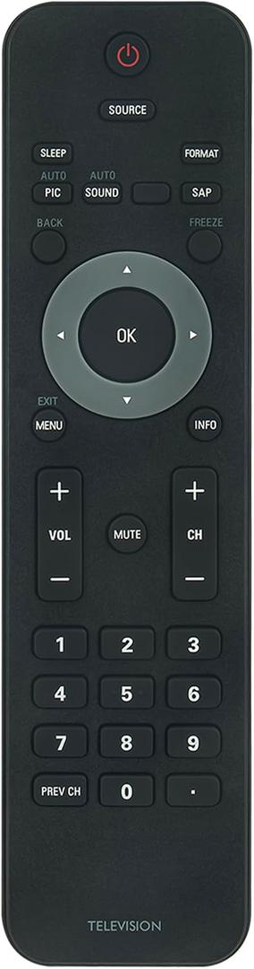 URMT34JHG001 312124000730 Replaced Remote fit for Philips TV 32PFL3504DF7 32PFL3505D 32PFL3505D/F7 32PFL3505DF7 32PFL3506 32PFL3506/F7 32PFL3506D/F7 32PFL3506DF7 32PFL3506F7 32PFL3514D 32PFL3514D/F7