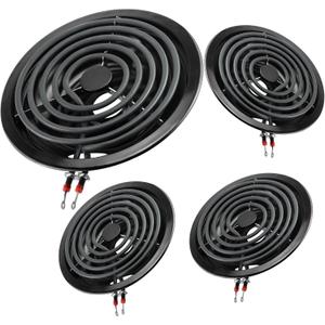 Burner Drip Pan Bowls 5304430149(6")5304430150(8") and Electric Stove Burners MP15YA(6") MP21YA(8") Kit Compatible for Frigi-daire Ken-more Cro-sley Tap-pan Stove by MIFLUS