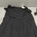 IN'VOLAND Womens Plus Size Swiss Dot Dress Chiffon Short Sleeve High Waist A Line Ruffle Tiered Babydoll Midi Dress XL