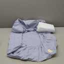 2-Pack Waterproof Crib Sheets for Boy, Girl - Organic Cotton 52X28 Fitted Crib Sheets Neutral,Crib Mattress Protector Sheets,Soft Toddler Bed Sheets,Washable Infant Fitted Baby Crib Sheets (Blue Flax)