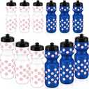12 Pcs Water Bottle Bulk Reusable Sports Squeeze Water Bottles Ball Cup Accessories for Sports Party Favors Team Gifts Players for Gym Most Bike Cage (Baseball)