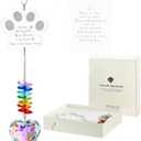 Dog Memorial Gifts, K9 Dog Memorial Crystal Suncatcher, Pet Loss Gift, Pet Sympathy Remembrance Bereavement Gifts (Color-Pet Paw)