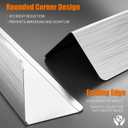 2x2x48 Inch 304 Stainless Steel Wall Corner Guards (5-Pack) Heavy Duty Rounded Corner Protector, Smooth Folded Edge Design for Wall Protection Stainless Steel Slab