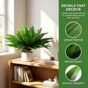 Artificial Agave Plants-Set of 2 Large Fake Agave for Outdoors,18Inch,Faux Aesthetic Plants for Home Decor, Realistic UV Resistant Fake Agave Plants Without Pot
