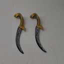 2 Pcs Plastic Sword Toy Sword Fake Knife Cosplay Sword Legendary Viper Sword Styling Cool Knife Fake Sword Role Playing Accessories Pirate Costume Prop Knife Sword (Snake Belly Dagger)