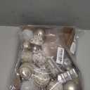 2025 Christmas Ornaments Sett,45 Pcs Shatterproof Christmas Ornaments Set 2.36 Inch Festive Baubles with Christmas Baubles& Star Designs, Ideal Gift for Xmas/Wedding/Party